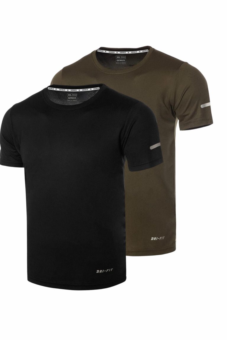 Мужская спортивная футболка DRIFIT-KISAKOL2, легкая, быстрая сушка, 100% полиэстер, отличный комфорт и воздухопроницаемость, размеры L, XL, 2XL, цвета черный, хаки