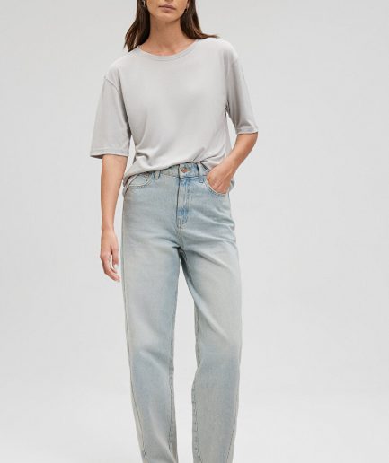 Мужская футболка TENCEL TM серого цвета,regular fit, с коротким рукавом и круглым вырезом, мягкая и дышащая, 79% Modal (Tencel™), 21% Polyester