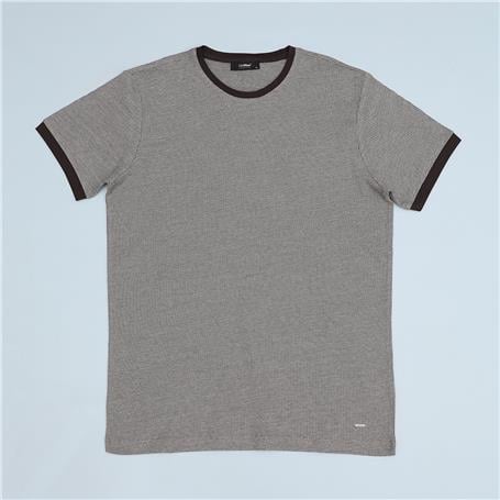 Мужская футболка с коротким рукавом DJS-279 коричневая, размер XL, L, M, XXL