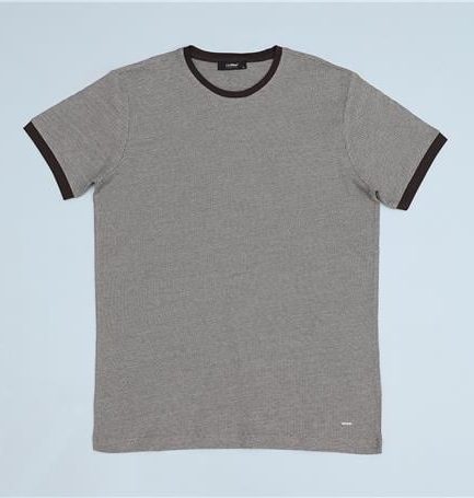 Мужская футболка с коротким рукавом DJS-279 коричневая, размер XL, L, M, XXL