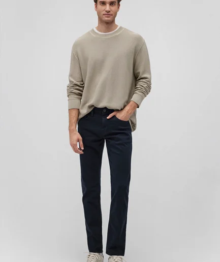 Мужские брюки Jake Kolej Mavi Comfort из габардина, скинни, прямой крой, узкие(черные)