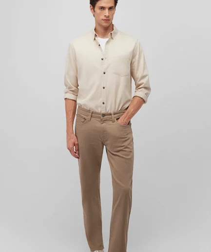 Мужские брюки Martin Koyu Bej Comfort Gabardin(бежевые)
