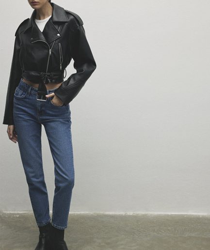 Джинсы MAVI Star Classic Denim Vintage Индиго с высокой талией и сужающимися штанинами из переработанного хлопка